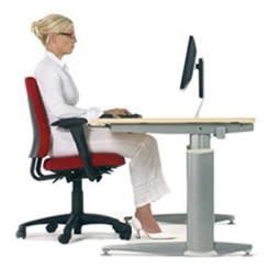 la postura correcta frente a la computadora