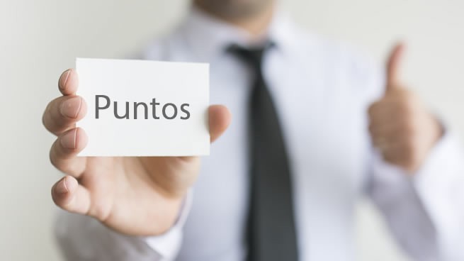 tarjeta de puntos acumulables