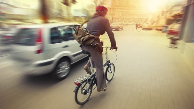 mensajería en bicicleta